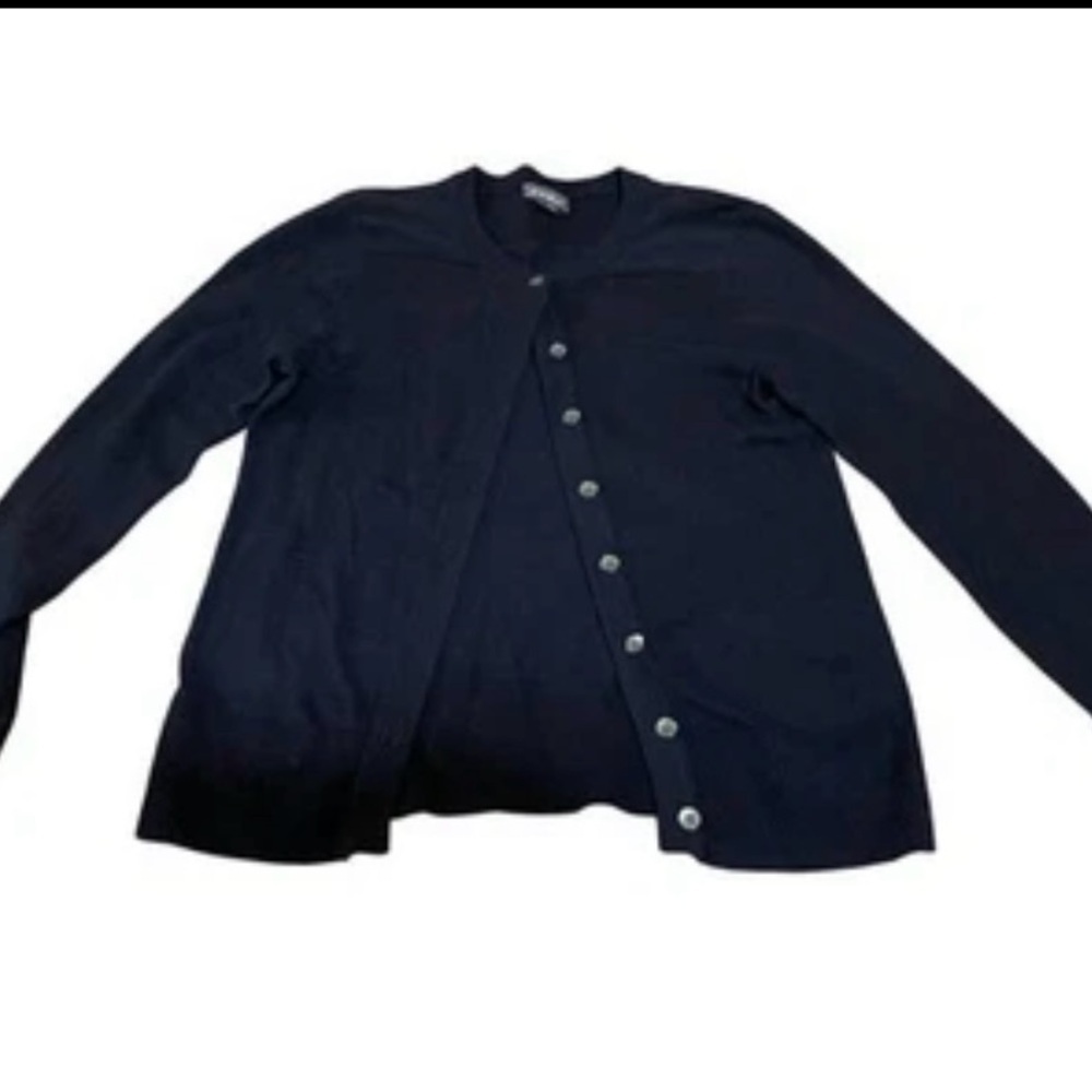 Eddie Bauer Navy‎ Button Up Cardigan Sweater Size XS Casual